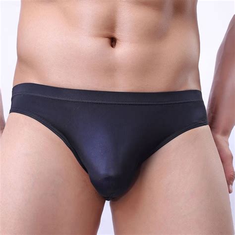 UHUSE Summer Smooth Soft Men Sheer Pouch Mini Bikini Thin Briefs