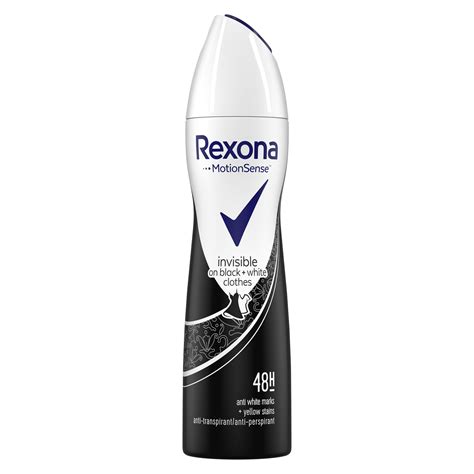 Deodorant Antiperspirant Spray Rexona Invisible Black White Ml