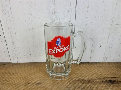 Vintage Molson Export Beer Mug Classic Canadian Beer Glass Etsy Australia