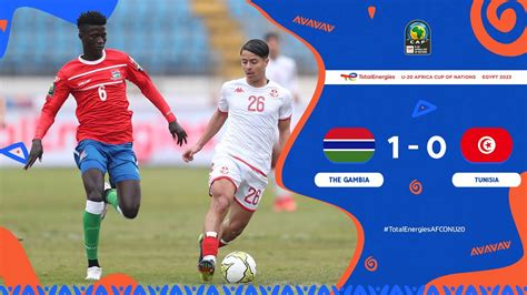 The Gambia Tunisia Highlights TotalEnergiesAFCONU20 Group Stage