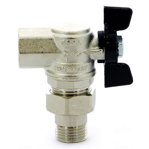 Угловой шаровый кран с американкой 1/2" Bugatti Oregon 594 05940001 ...