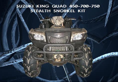 Suzuki King Quad Axi Eps 450 500 700 750 Stealth Snorkel Kit All Years Redneck Radios