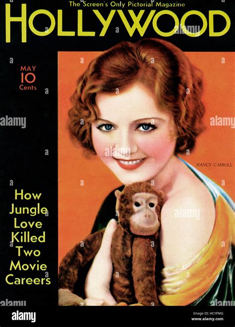 Nancy Carroll Hollywood Magazine Cover February 1931 Stock Photo Alamy