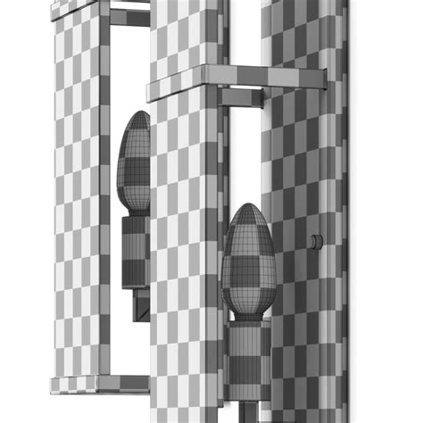 Pottery Barn Windham Alabaster Tile Wall Lamp 3d Model For Vray Corona