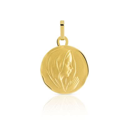 Medaille Or Jaune Vierge Enfant Femme M Daille Vierge Maty