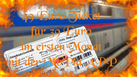 Euro Ticket F R Euro Im Ersten Monat Mit Der Mopla App