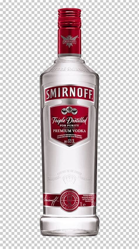 A Bottle Of Smirnoff Vodka On A Transparent Background