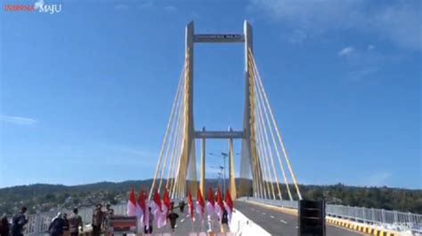 Jembatan Teluk Kendari Diresmikan Jokowi Tadinya Kawasan Penuh Ranjau