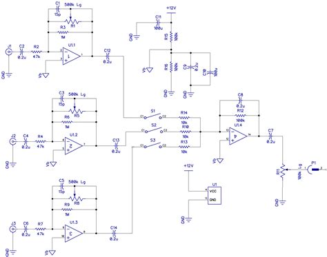 Channel Audio Mixer Schematic Diagram High Level Channel