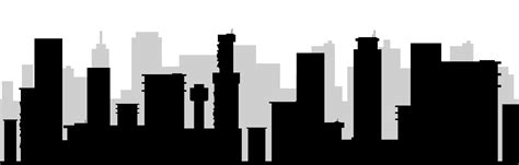 Cityscape black silhouette seamless border 1644021 Vector Art at Vecteezy