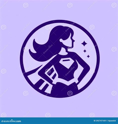 Icon Of A Superhero Woman Stock Illustration Illustration Of Poster