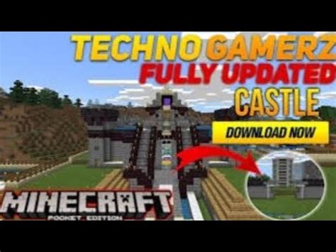 How To Make Castle Like Techno Gamerz In Minecraft Pe Youtube