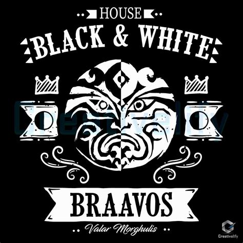 Black And White Braavos The Faceless Men SVG - CreativeLify