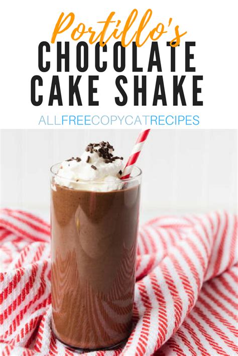 Portillo S Chocolate Cake Shake Copycat Recipe Recipe Chocolate