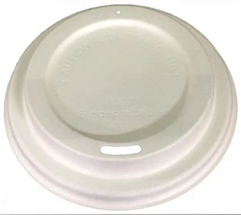 Sugarcane Bagasse Lid Eco Friendly Biodegrdabable Compostable