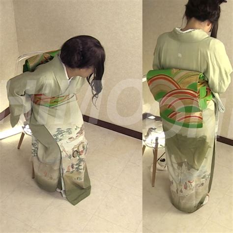 OJHI051 01 Sitting And Peeing In A Kimono OJHI JAV Series Omorashi