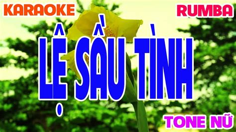 Karaoke L S U T Nh Tone N Rumba Karaoke Tr T Nh Youtube