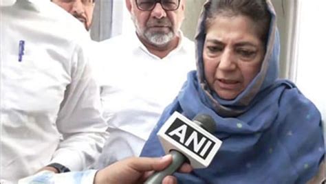 PDP Chief Mehbooba Mufti Served Notice To Vacate Government Quarter