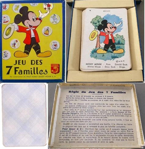 Barajas Y Naipes Jeu Des Familles Walt Disney