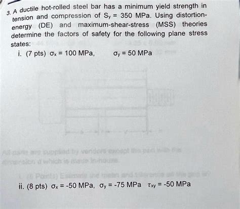Ductile Hot Rolled Steel Bar Has A Minimum Yield Strength In A And