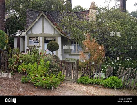 A Seaside Cottage In Carmel Ca Stock Photo Alamy