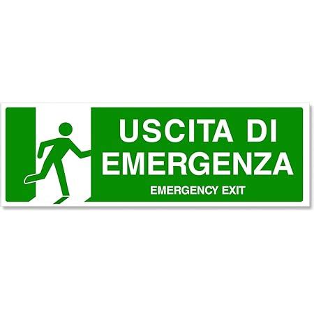 3 X CARTELLI SEGNALETICI IN PVC USCITA DI EMERGENZA Amazon It Fai