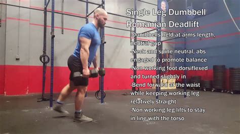 Single Leg Dumbbell Romanian Deadlift Youtube