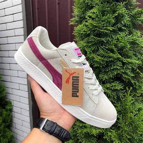 Женские кроссовки Puma Suede Classic замшевые спортивные бежевые ...