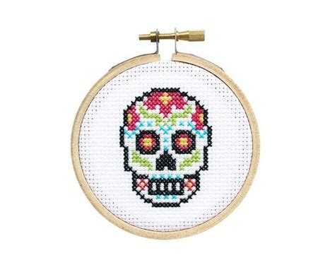 Mini Sugar Skull Cross Stitch Kit