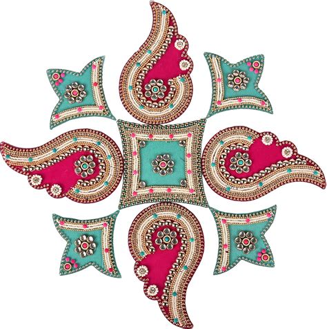 Designer Floor Rangoli Large Reusable Rangoli Acrylic Rangoli Indian