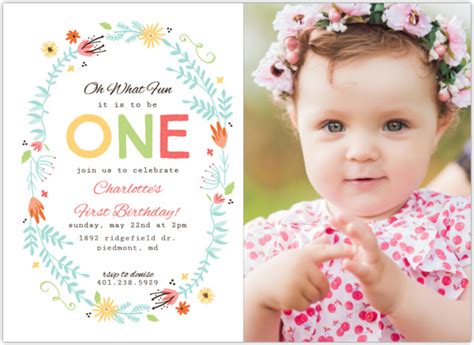 First Birthday Invitations Ubicaciondepersonas Cdmx Gob Mx