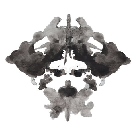 Rorschach Watercolor Inkblot Test Black Watercolor Rorschach Symbol