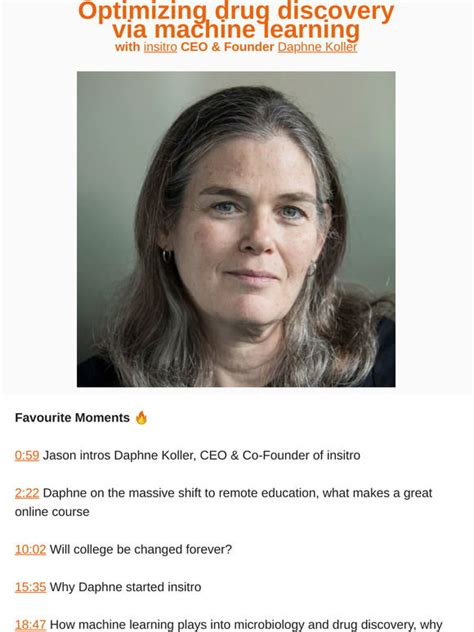 This Week In Startups Episode 1089 Daphne Koller Founder And Ceo Of