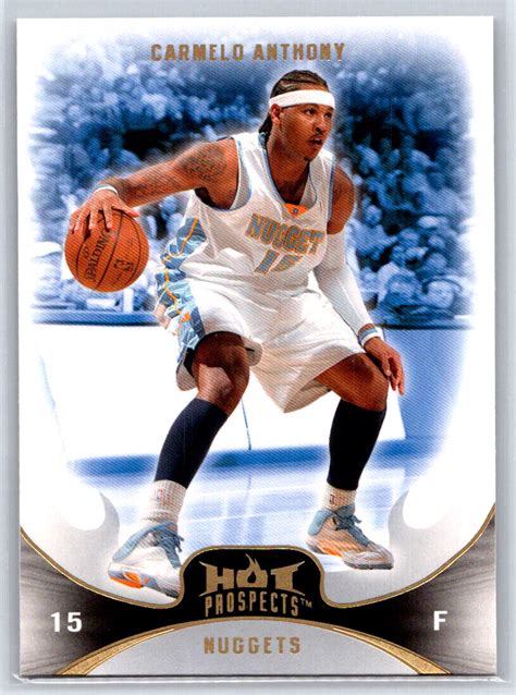 Fleer Hot Prospects Carmelo Anthony Blue Denver Nuggets Ebay