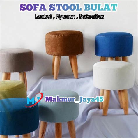 Jual SOFA BED MINIMALIS SOFA STOOL BULAT BENCH KANCING PANJANG 120