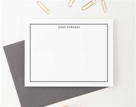 Personalized Note Cards Modern Pink Paper