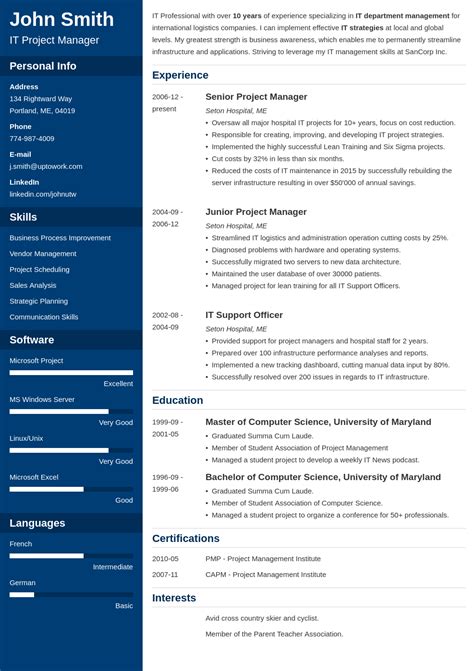 Free Hr Resume Templates Word Download : free creative resume templates ...