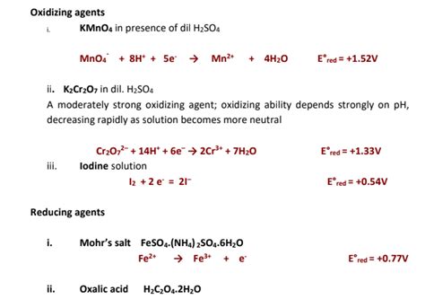 Redox Titration