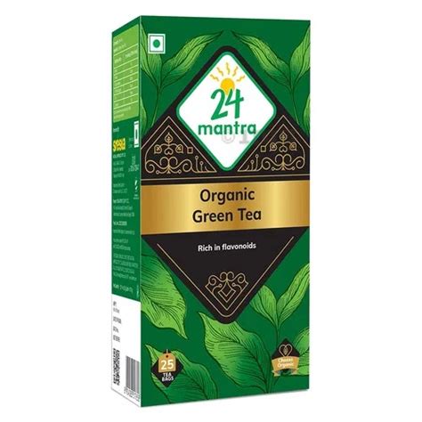 Buy Online 24 Mantra Organic Green Tea Bag 25 Bag Nj Usa