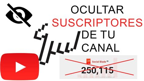 Cómo OCULTAR el número de SUSCRIPTORES de tu CANAL DE YOUTUBE YouTube