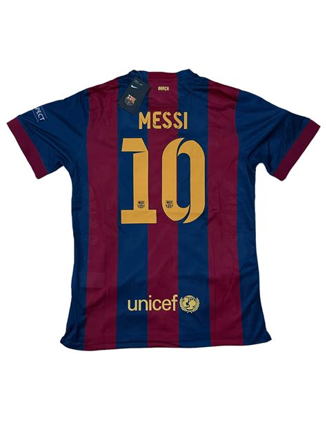 Official Shirt From The 2021 Season Fc Barcelona Home Kit Signed By Leo Messi Memorabilia