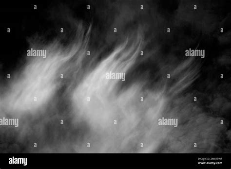 Cirrus Uncinus Clouds In A Blue Sky Stock Photo Alamy