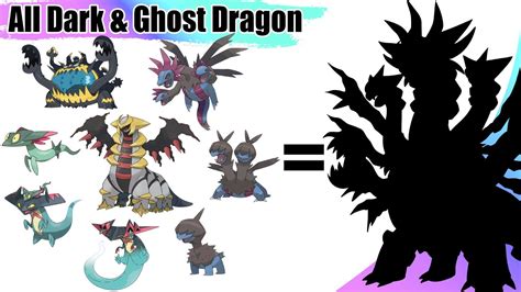 All Dark Ghost Dragon Pok Mon Fusion Gen Elemental Dragons