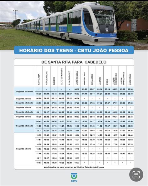 Jtu Horários E Itinerários - (Vídeo) CBTU implanta nova grade de horários com mais viagens na região ...