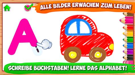 ABC Zeichnen Malen für Kinder Buchstaben und Schreiben Lernen