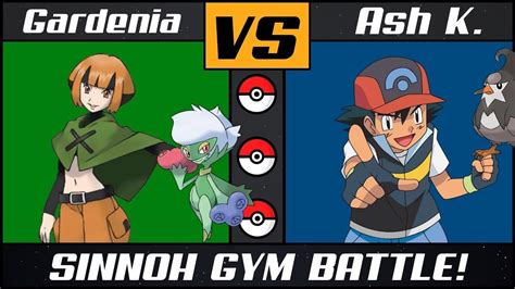 Sinnoh Gym Battle Ash Vs Gardenia Pokémon Sunmoon Youtube