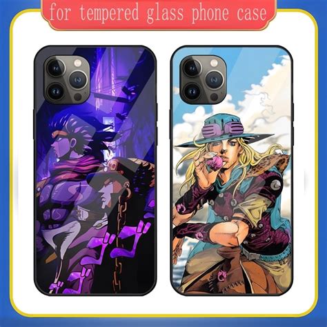 Jojos Bizarre Adventure Phone Case Tempered Glass For Apple Iphone