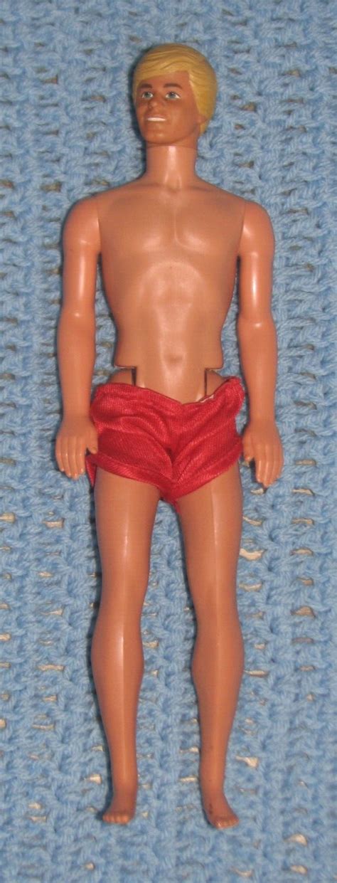 Vtg Ken Doll 1983 1968 Molded Blonde Hair Blue Eyes Red Trunks Mattel Hong Kong Ebay