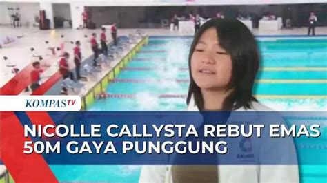 Nicolle Callysta Sumbang Medali Emas Untuk Indonesia Di Sea Age Group