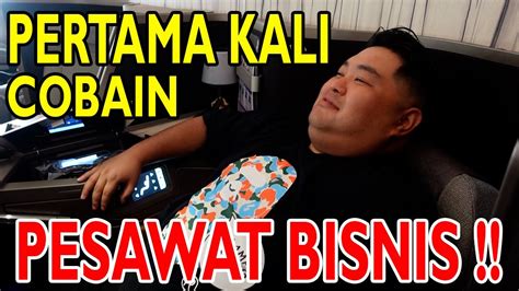 PERTAMA KALI COBAIN NAIK PESAWAT BISNIS KENTA SERASA JADI RUBEN ONSU